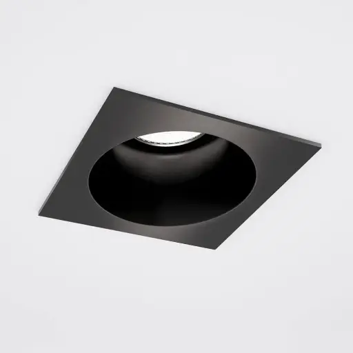 [IDTL413516NSZ] Spot encastré Valence - Carré - Fixe - à ressorts - GU10 - Noir structuré - ID to Light