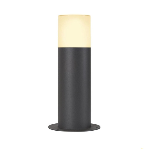 [SLV1006180] Borne Grafit 30 Pole round - Fixe - 30cm - E27 - 11W - IP44 - 230V - Anthracite - SLV