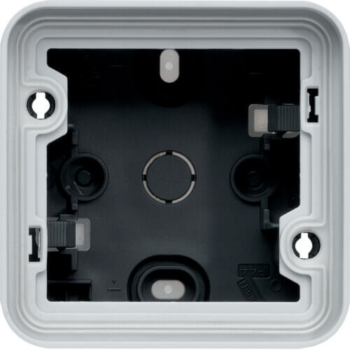 [HAGWNA684] Boîte simple à membranes Cubyko gris - Entrées haut /bas - IP55 - Hager 