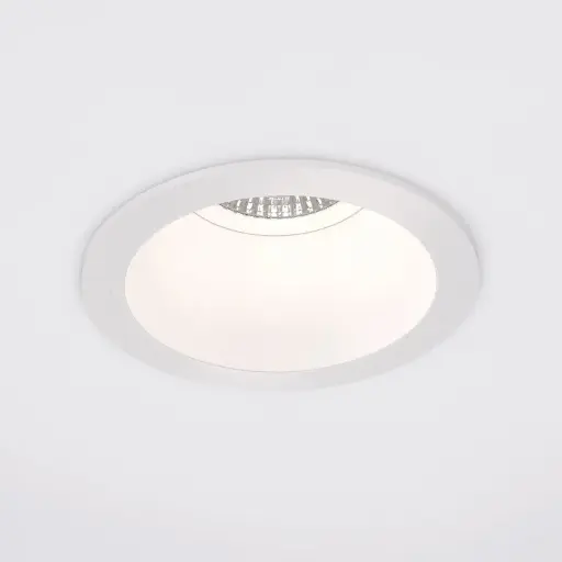 [IDTL413015BBZ] Spot encastré Abou Dhabi - Rond - Fixe - à lamelles - GU10 - Blanc structuré - ID to Light