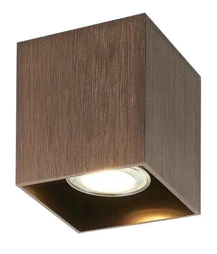 [FAN4014438] Spot apparent Babar carré - Socket 1xGU10 - Bronze brossé - Fantasia
