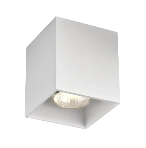 [FAN4014440] Spot apparent Babar carré - Socket 1xGU10 - Blanc - Fantasia