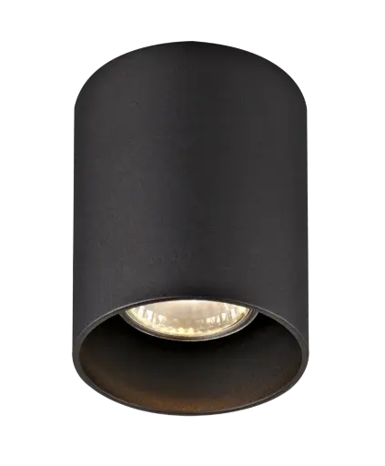 [FAN4014451] Spot apparent Babar rond - Socket 1xGU10 - Noir - Fantasia