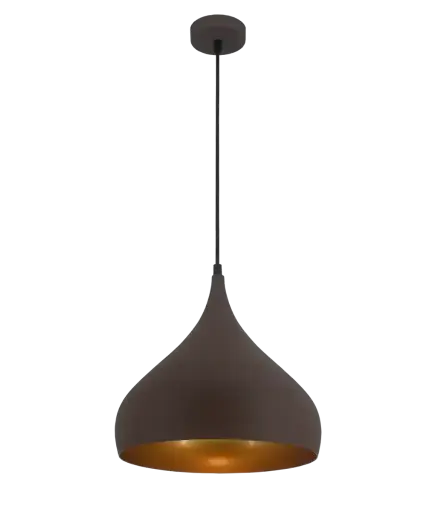 [FAN3432013] Suspension Ronin Ø32cm - Socket E27 - Brun mat/Doré - Fantasia