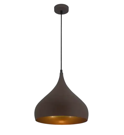 [FAN3432023] Suspension Ronin Ø25cm - Socket E27 - Brun mat/Doré - Fantasia