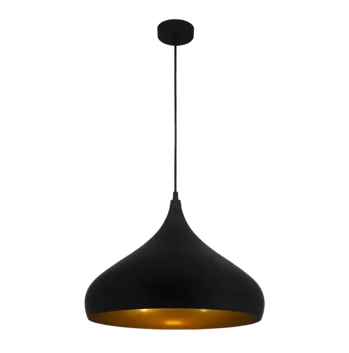 [FAN3432001] Suspension Ronin Ø42cm - Socket E27 - Noir/Doré - Fantasia