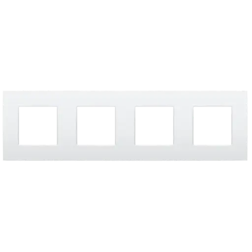 [NIK137-76400] Plaque quadruple - Entraxe 71mm - Pure Lunar white coated - Niko