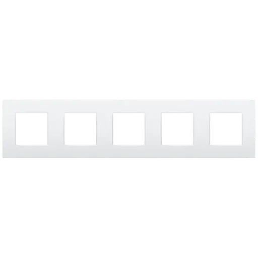 [NIK137-76005] Plaque quintuple - Entraxe 71mm - Pure Lunar white coated - Niko